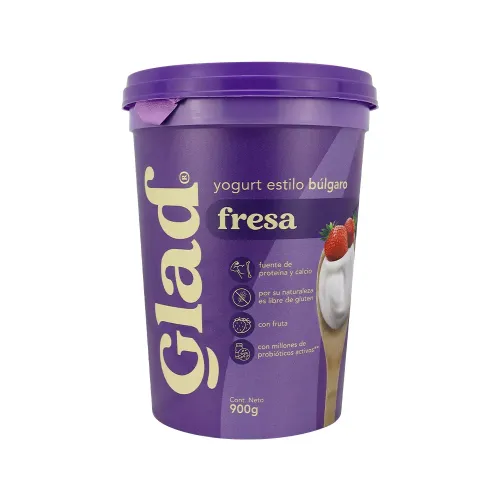 Yogurt Glad Fresa 1 lt