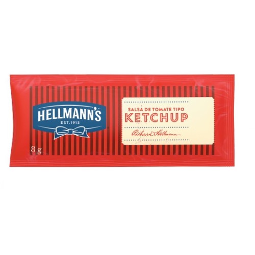 Hellmann's Salsa tipo Ketchup porcionada 8g